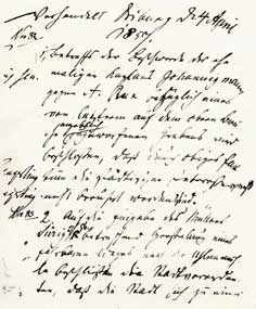 Ausschnitt aus dem Protokollbuch der Stadt Bad Driburg aus 1857, von Dr. Weber geschrieben